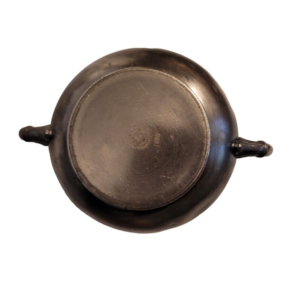 Vintage James W Tufts Vintage Sugar Bowl Quadruple Plate - Picture 4 of 14